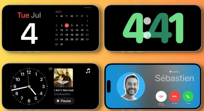 宜章苹果手机维修分享iOS17横屏充电待机显示有什么好处 