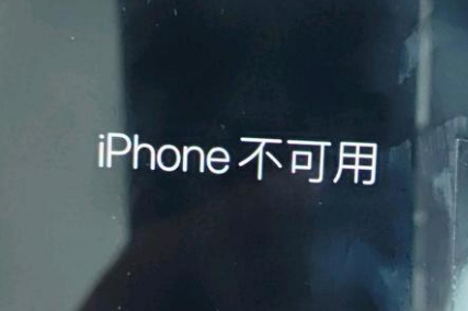 宜章苹果服务网点分享锁屏界面显示“iPhone 不可用”如何解决 