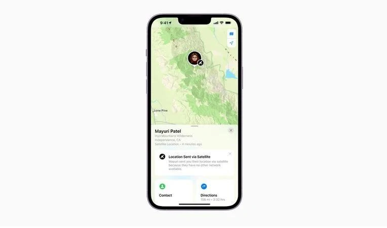 宜章苹果14维修分享iPhone14系列中 FindMy功能通过卫星分享位置方法教程 