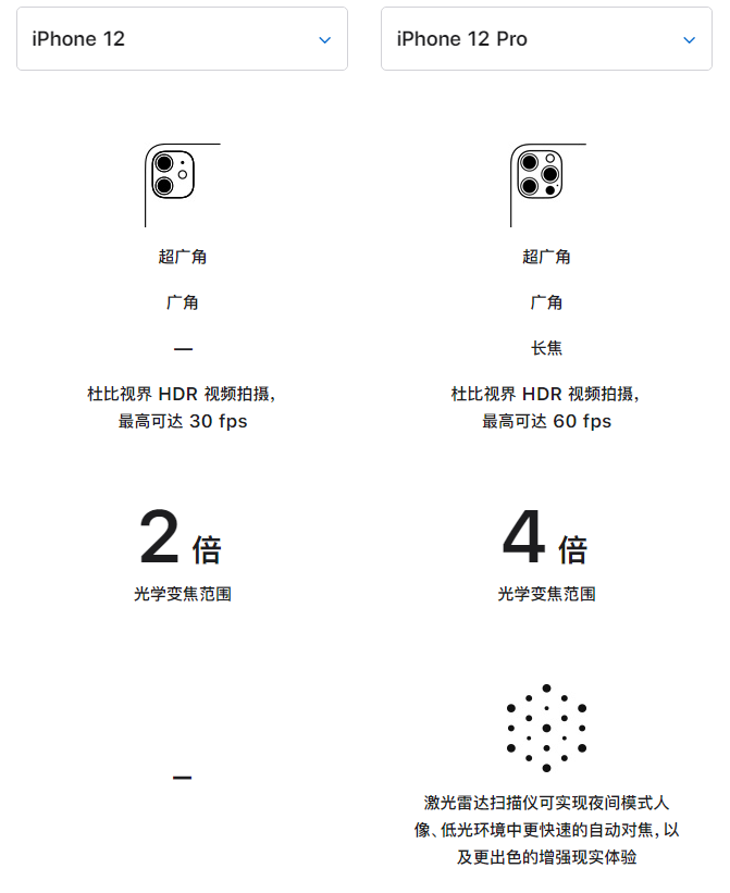 宜章苹果手机维修分享苹果 iPhone 12 与 iPhone 12 Pro 选哪款 
